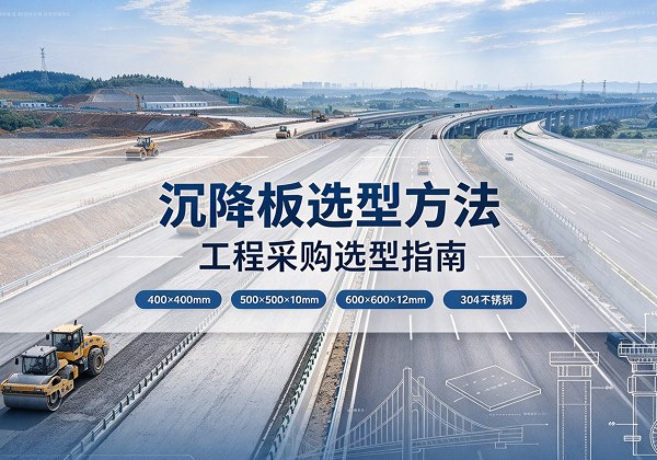 江口沉降板选择方法